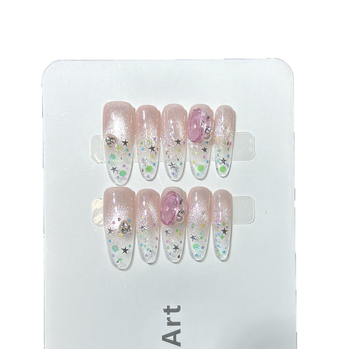 Decorative Press-On Nail Art Set Bowlift