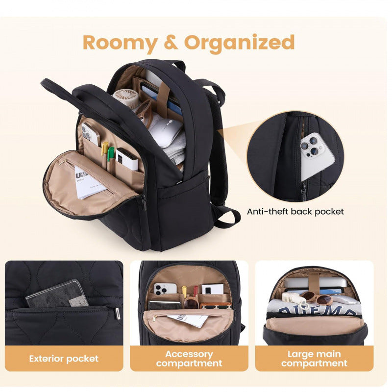 Eleganter Quilted Backpack Bowlift