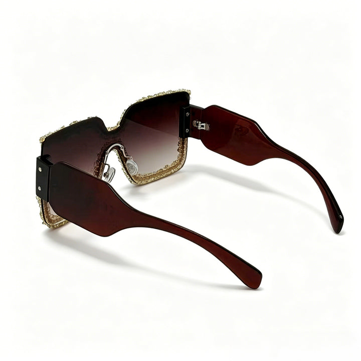 Women's fashionable safety glasses with unique crystal frame Bowlift