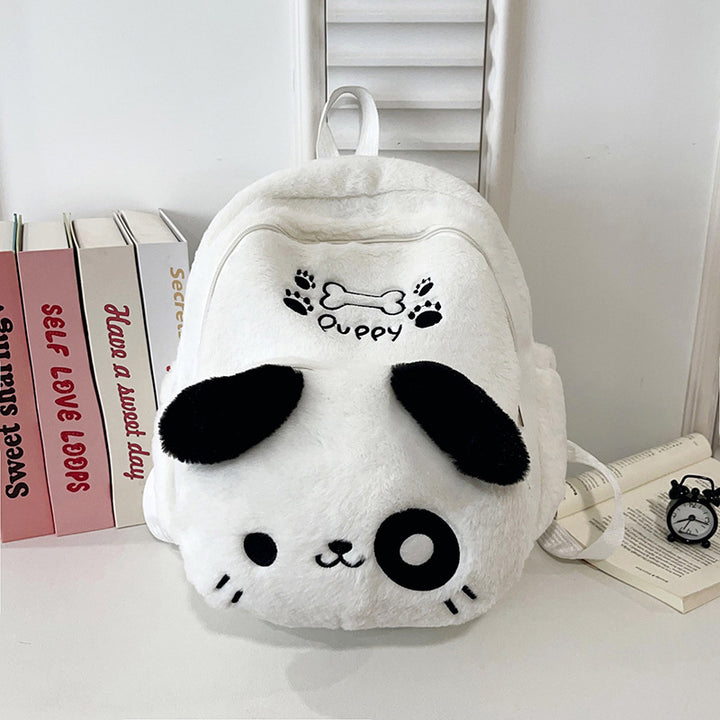 Plush Backpack in Cute Dog Design Bowlift