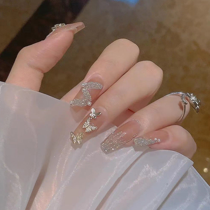 Glamorous Heart Nail Tips Bowlift