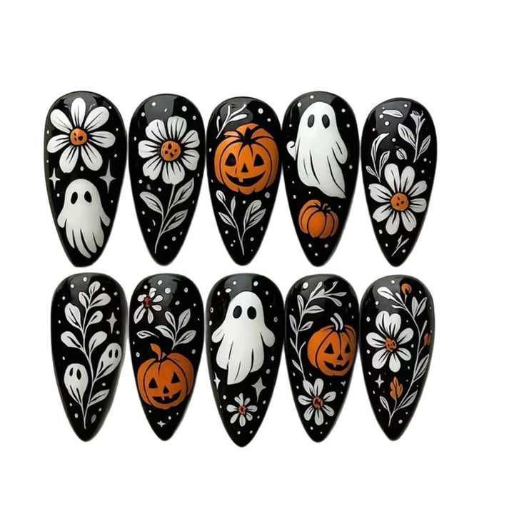 Artificial nails in Halloween design Bowlift