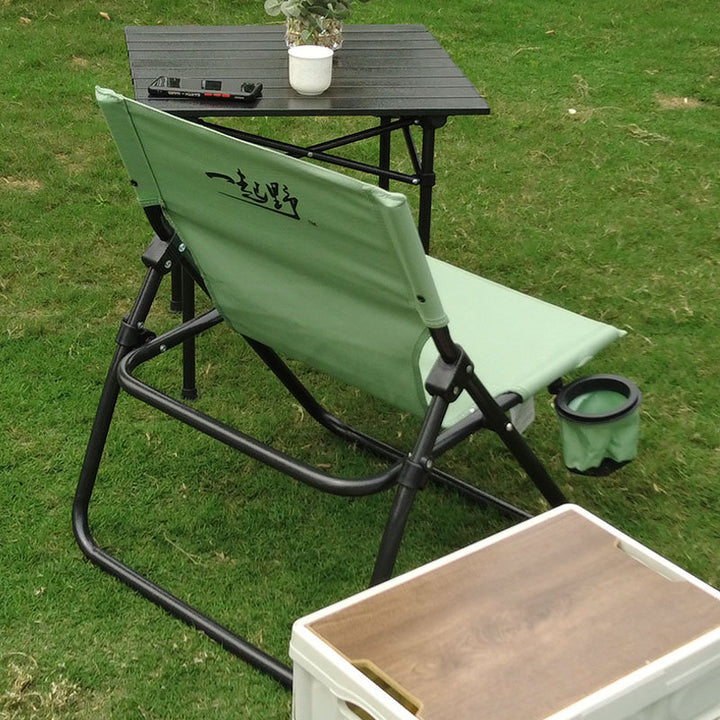 Women Comfortable Folding Chair with Cup Holder Bowlift