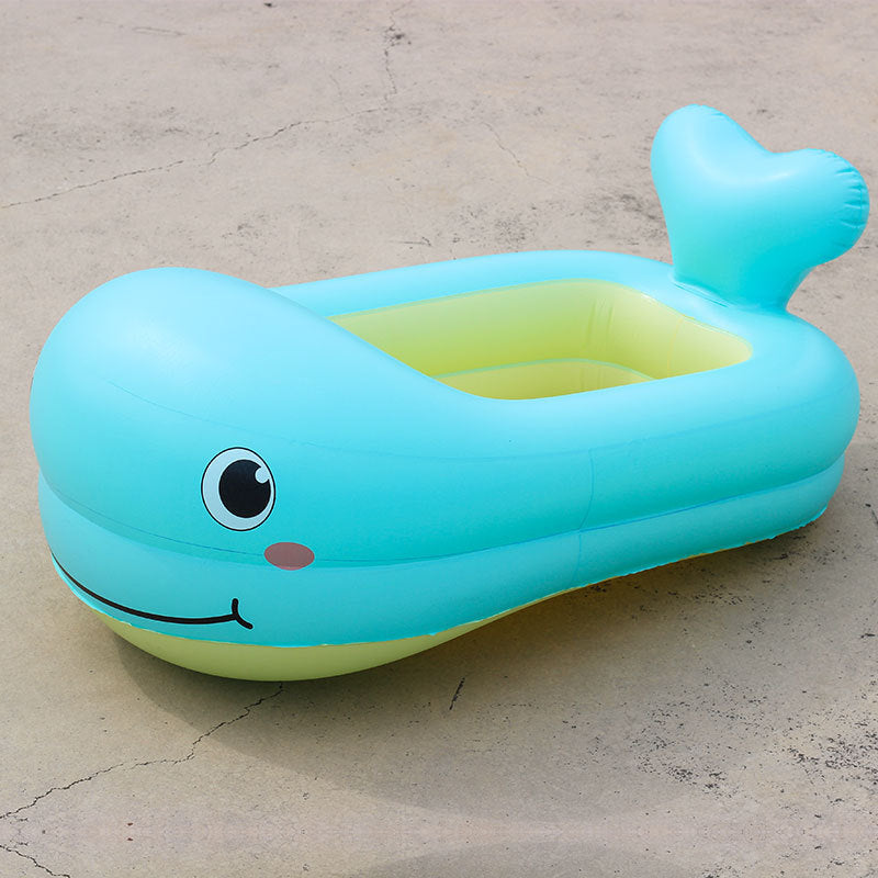 Women Inflatable Bathtub Lounger in the Shape of a Whale Bowlift