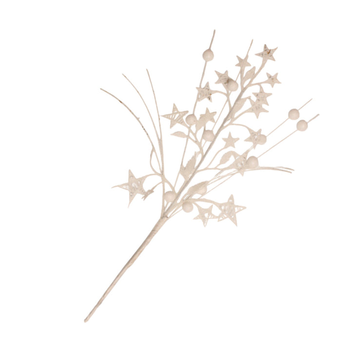 Unisex decorative star branch with berries and flexible wire stem for wreath and table decoration Bowlift