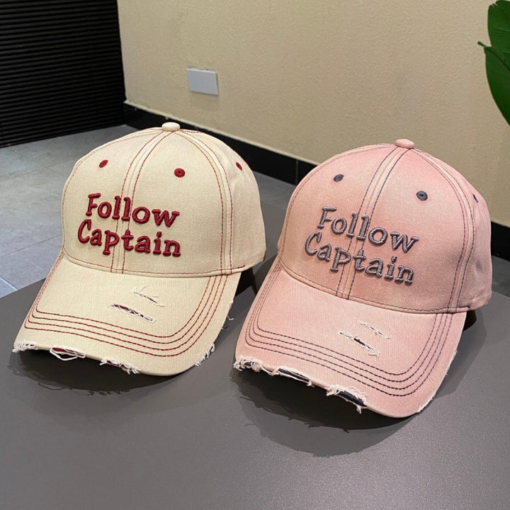 Men's Distressed Vintage Baseball Cap Bowlift