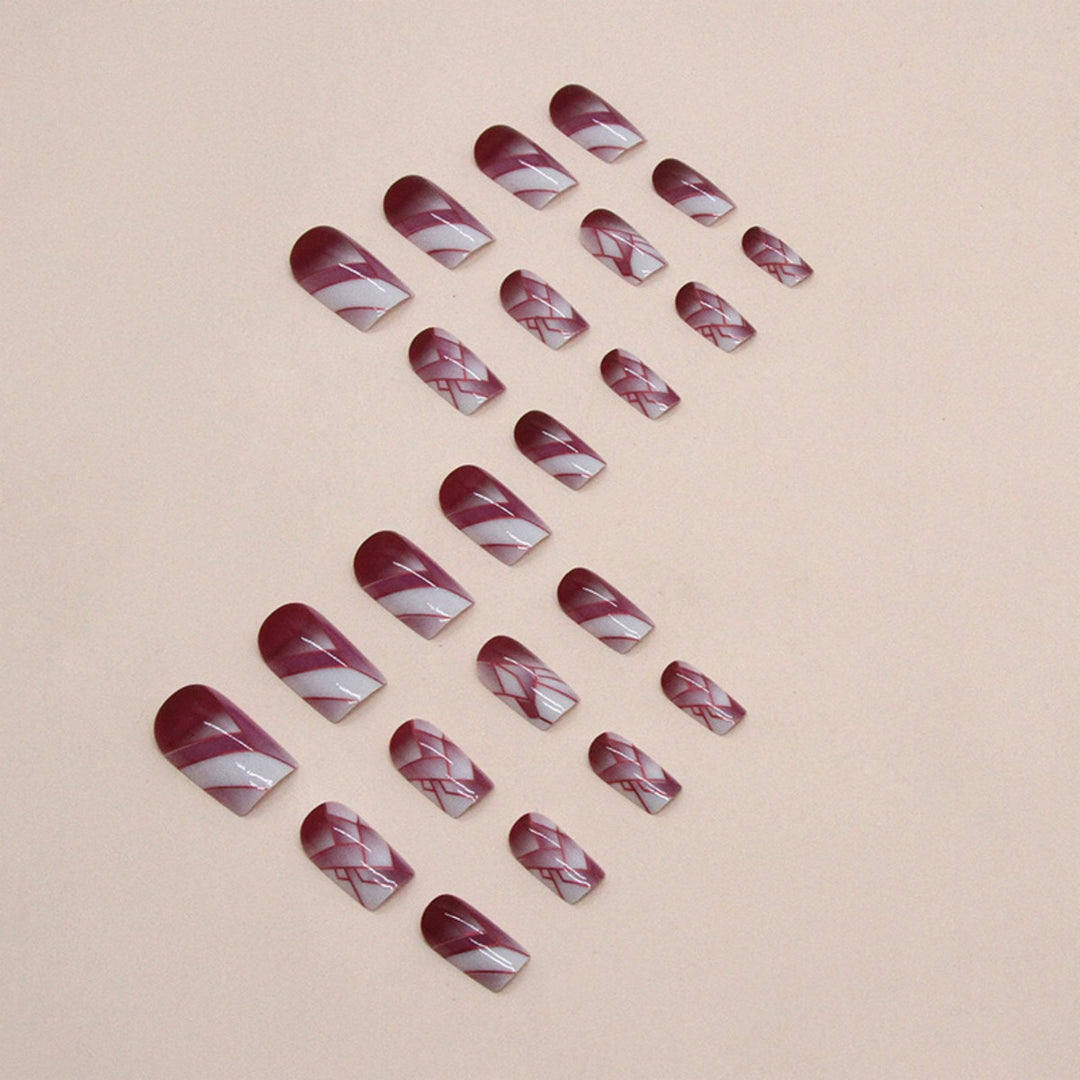 Artistic Geometric Nail Art Extensions Bowlift