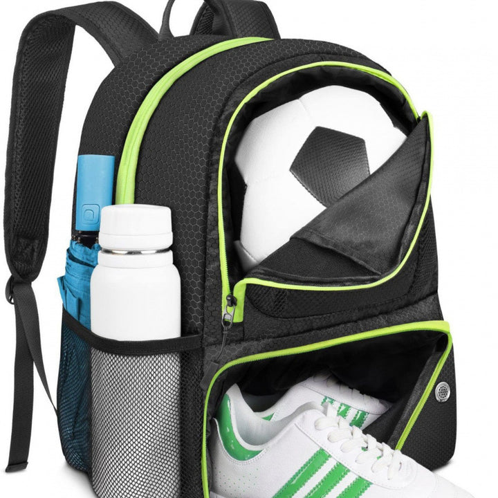 Sporty backpack with shoe compartment and drink compartment Bowlift