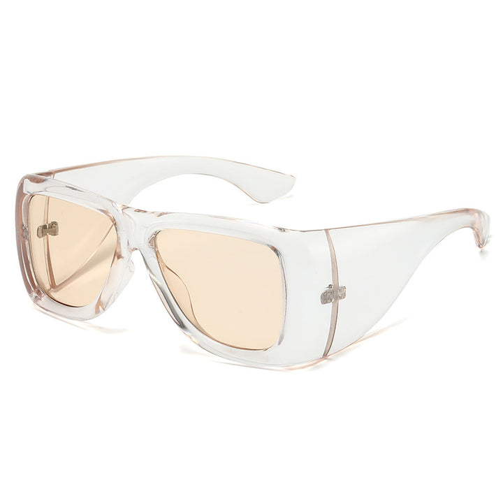 Oversized Fashion-Driven Shield Sunglasses Bowlift