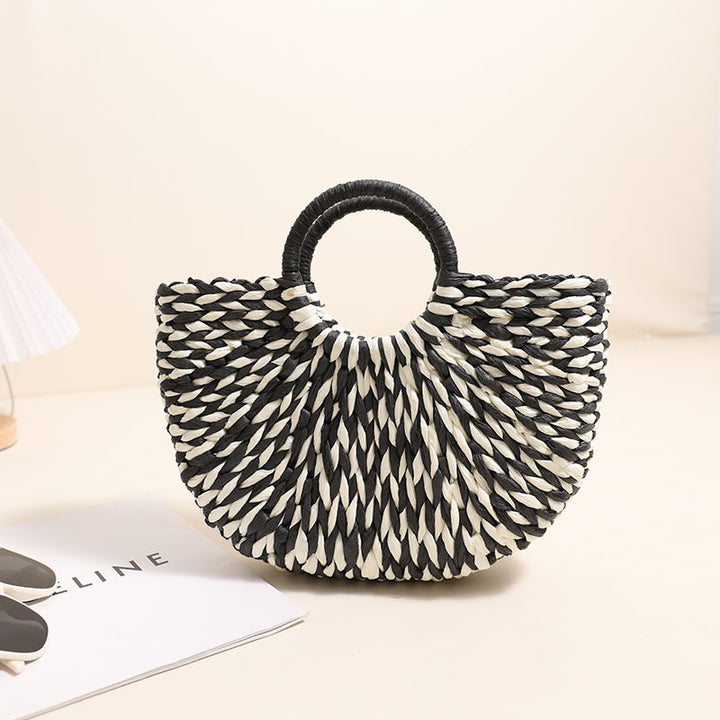 Braided basket bag with unique design Bowlift