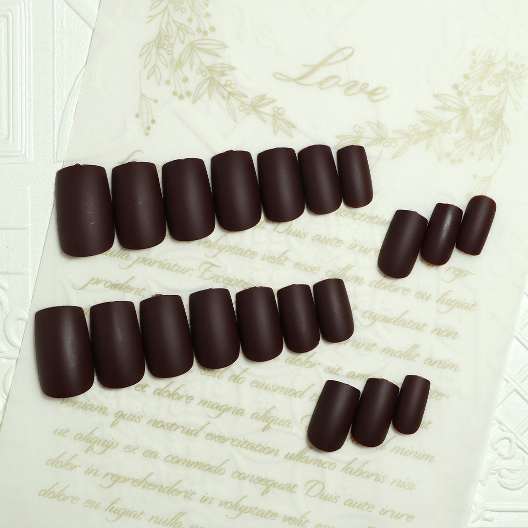 Premium Matte Finish Press-On Nails Bowlift