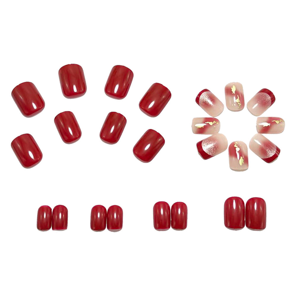 Artificial nails with glamorous glitter accents Bowlift