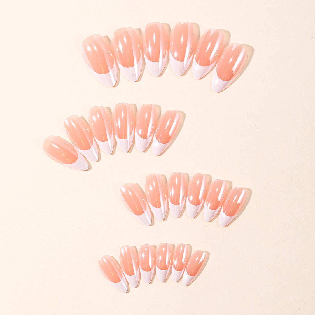 Premium Glossy Press-On Nail Extensions Bowlift
