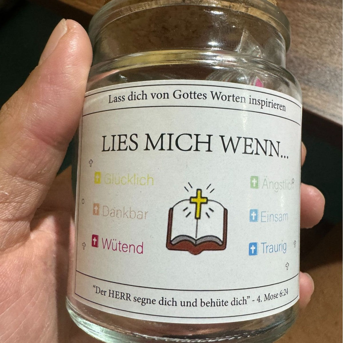 BowLift | Handmade 90 Days Bible Verse Glass