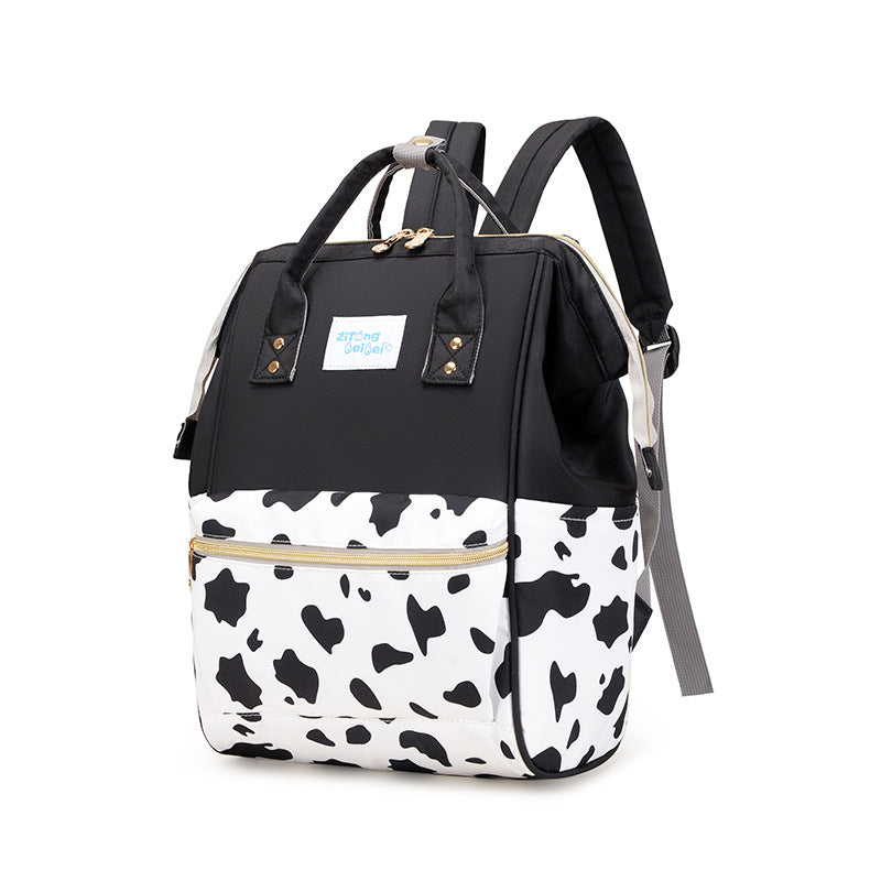 Trendy Animal Print Diaper Backpack Bowlift