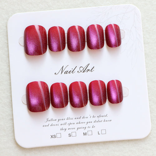 Glossy Press-On Nail Set Bowlift