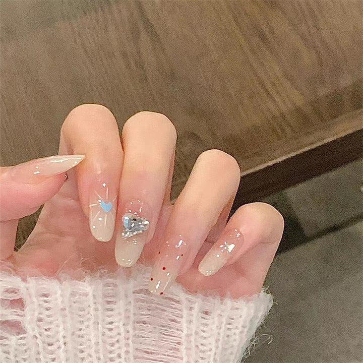 Elegant Stiletto Press-On Nails with Floral Design Bowlift