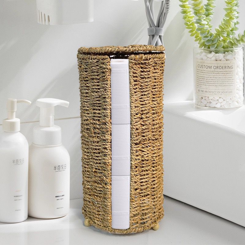 Women Multifunctional Rattan Storage Basket Bowlift