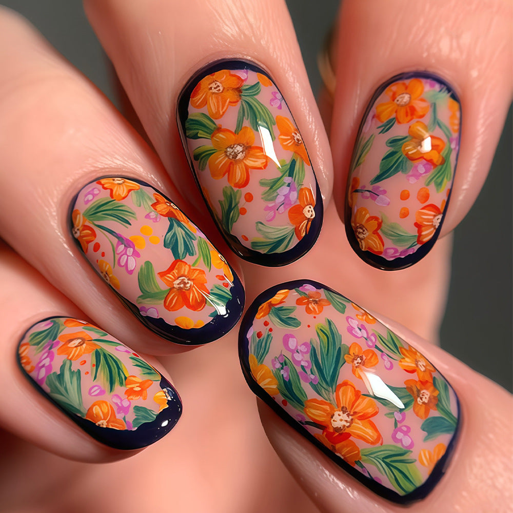 Seasonal Themed Press-On Nail Art Set Bowlift