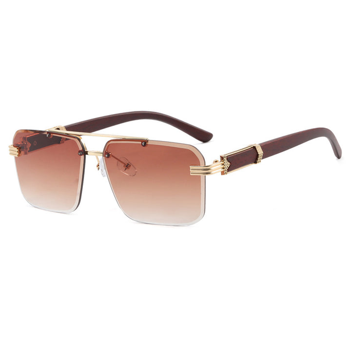 Women's geometric oversized sunglasses with trendy design and luxurious accents Bowlift