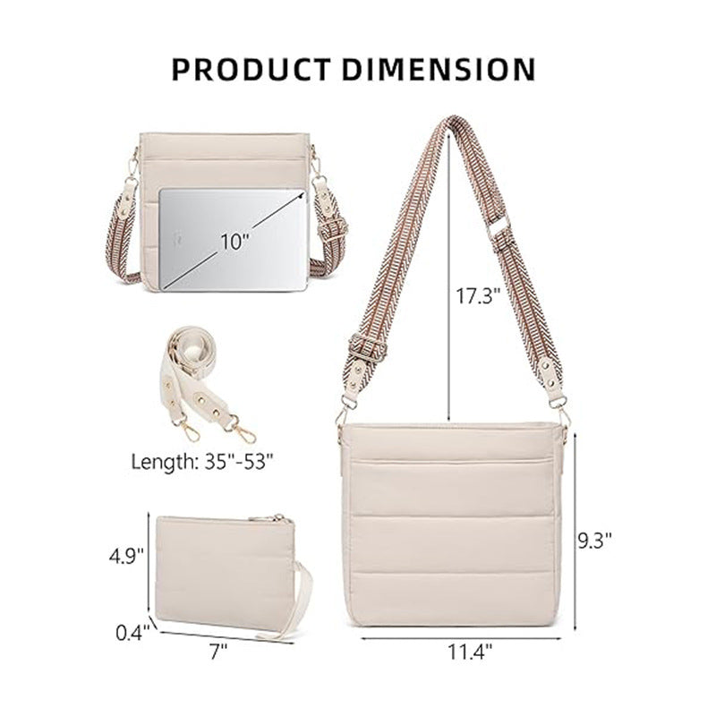 Fashionable shoulder bag with removable card case Bowlift