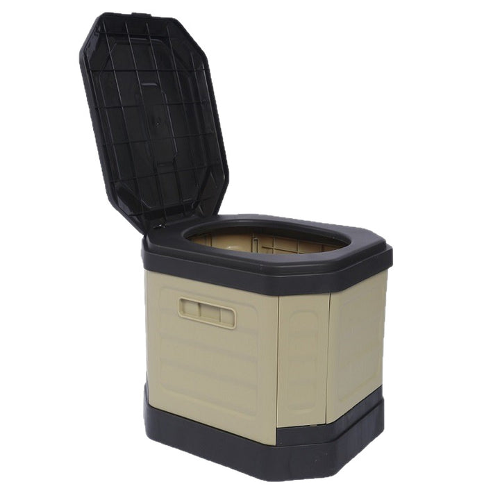 Portable camping composting toilet with detachable waste container Bowlift