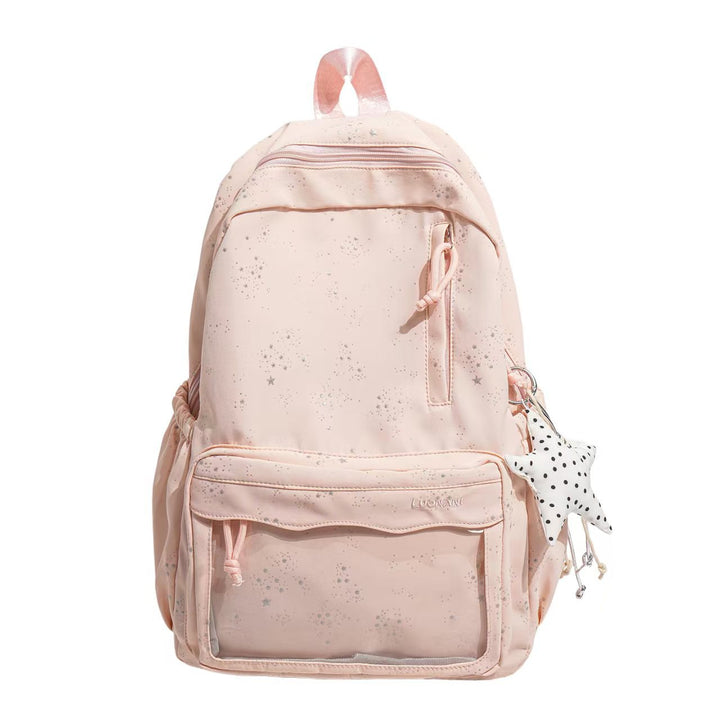 Star-Embellished Lightweight Backpack Bowlift