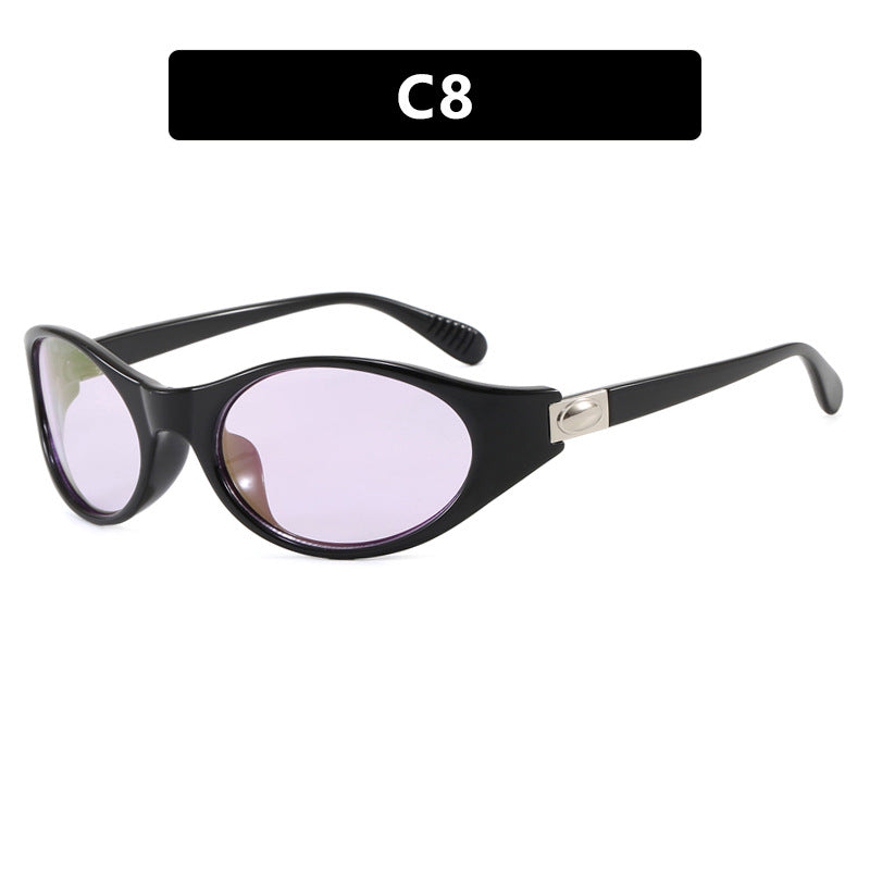Ladies stylish sunglasses in elegant oval design with protective UV filter Bowlift