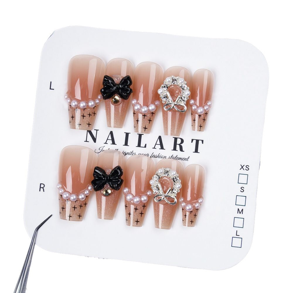 Glossy Gradient Press-On Nail Tips Bowlift