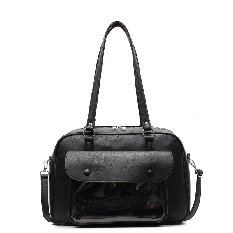 Elegant shoulder bag with multifunctional compartments Bowlift