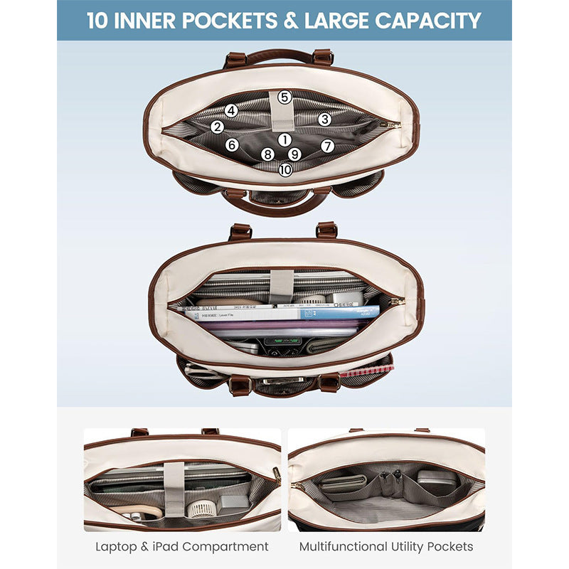 Organizer Handbag with Practical Exterior Pockets Bowlift