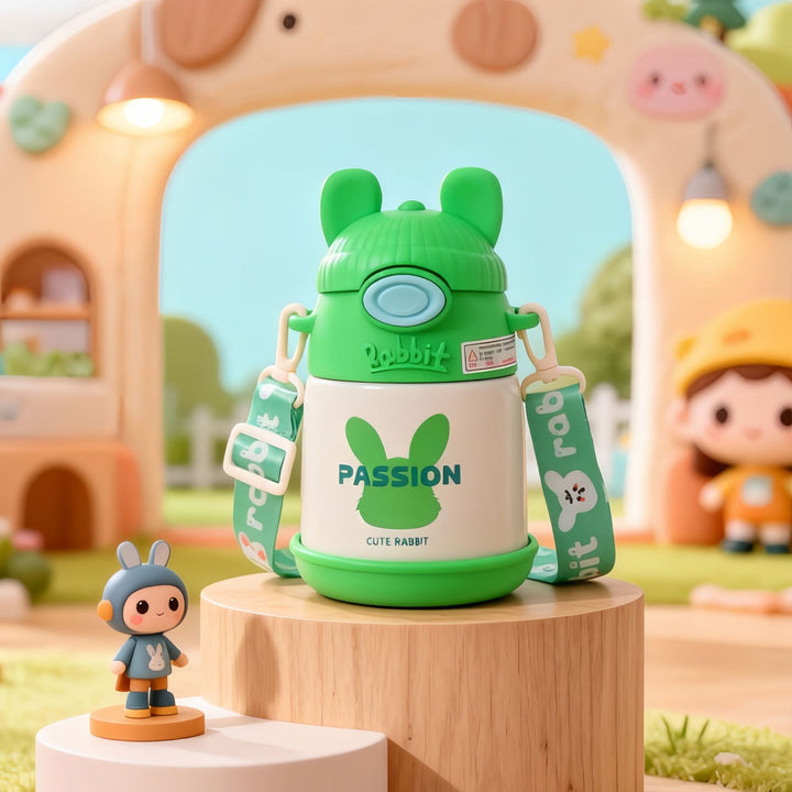 Ladies Insulated Children's Drinking Bottle with Practical Carrying Strap Bowlift