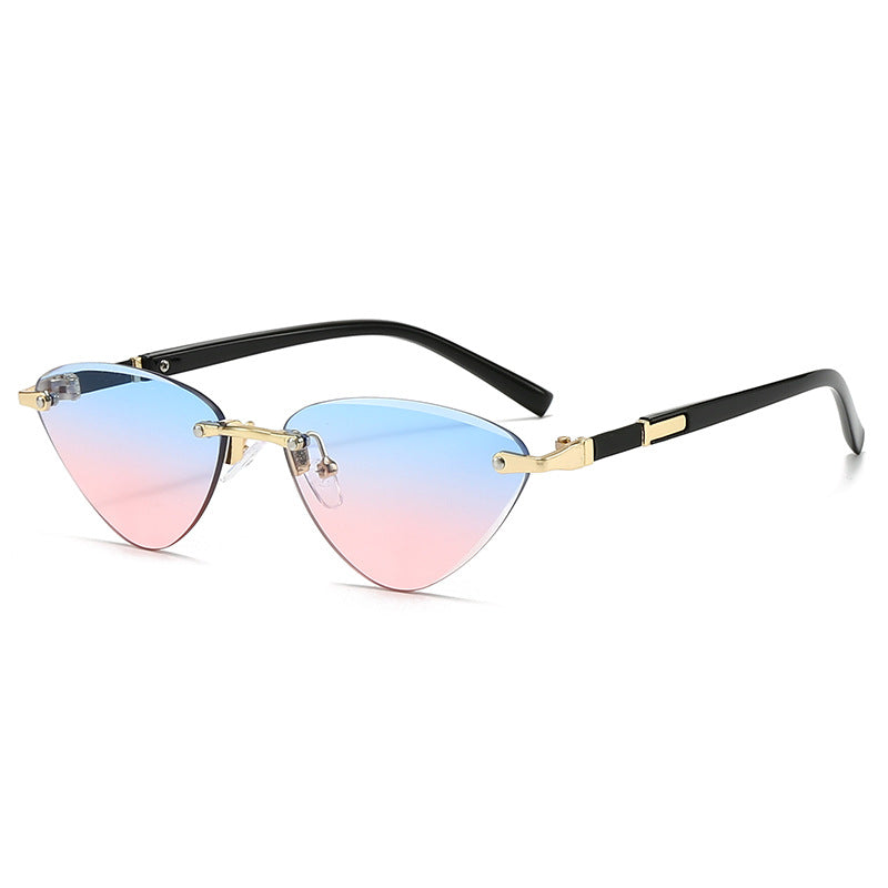 Ladies fashionable Cat-Eye sunglasses with elegant metal frame Bowlift
