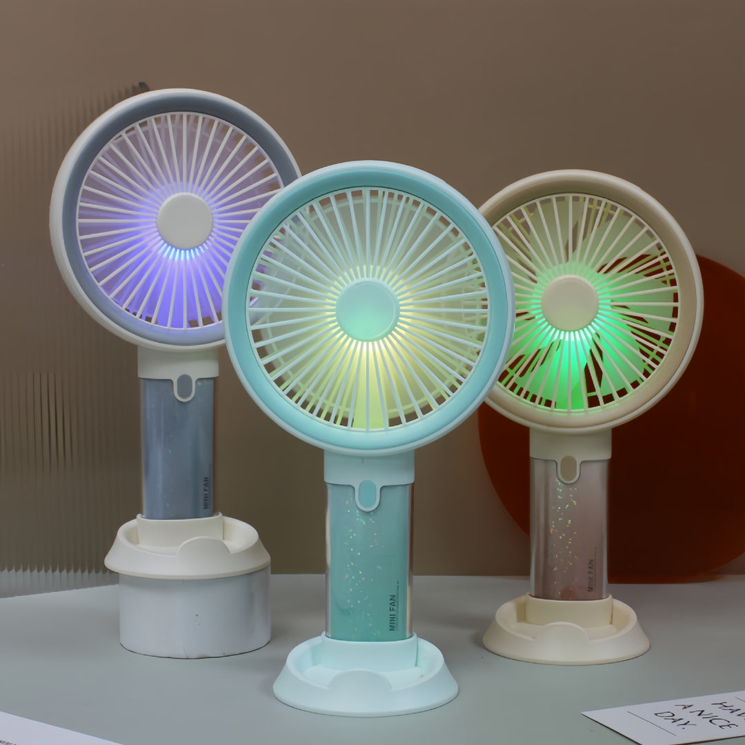 Ladies Portable Mini Fan with Water Mist Sprayer Bowlift