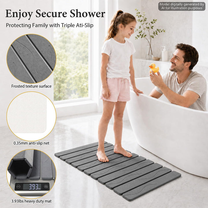 Adjustable Non-Slip Bathroom Shower Mat