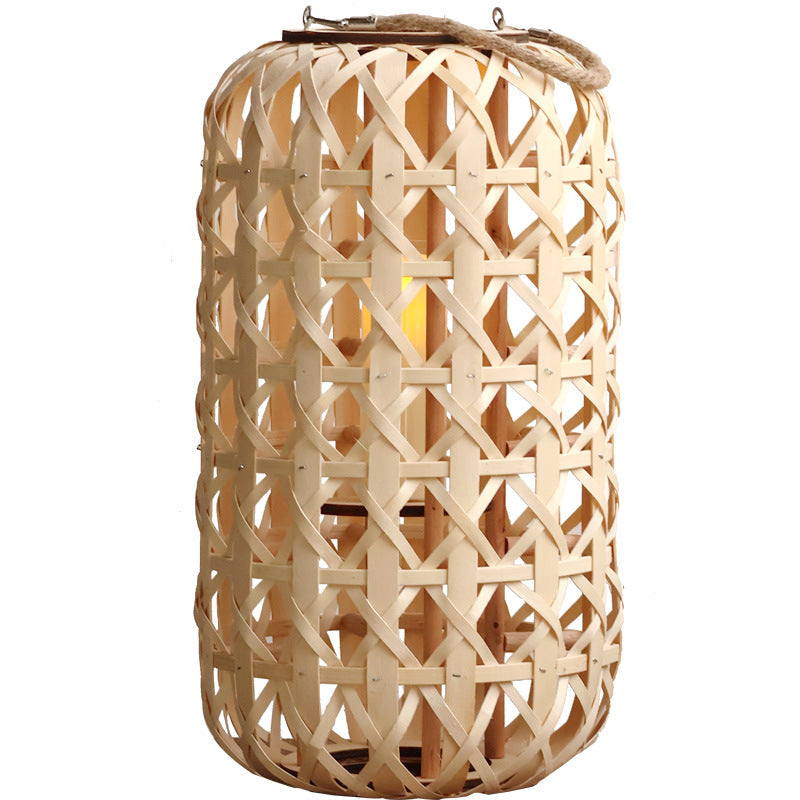 Elegant lantern made of handwoven natural material Bowlift