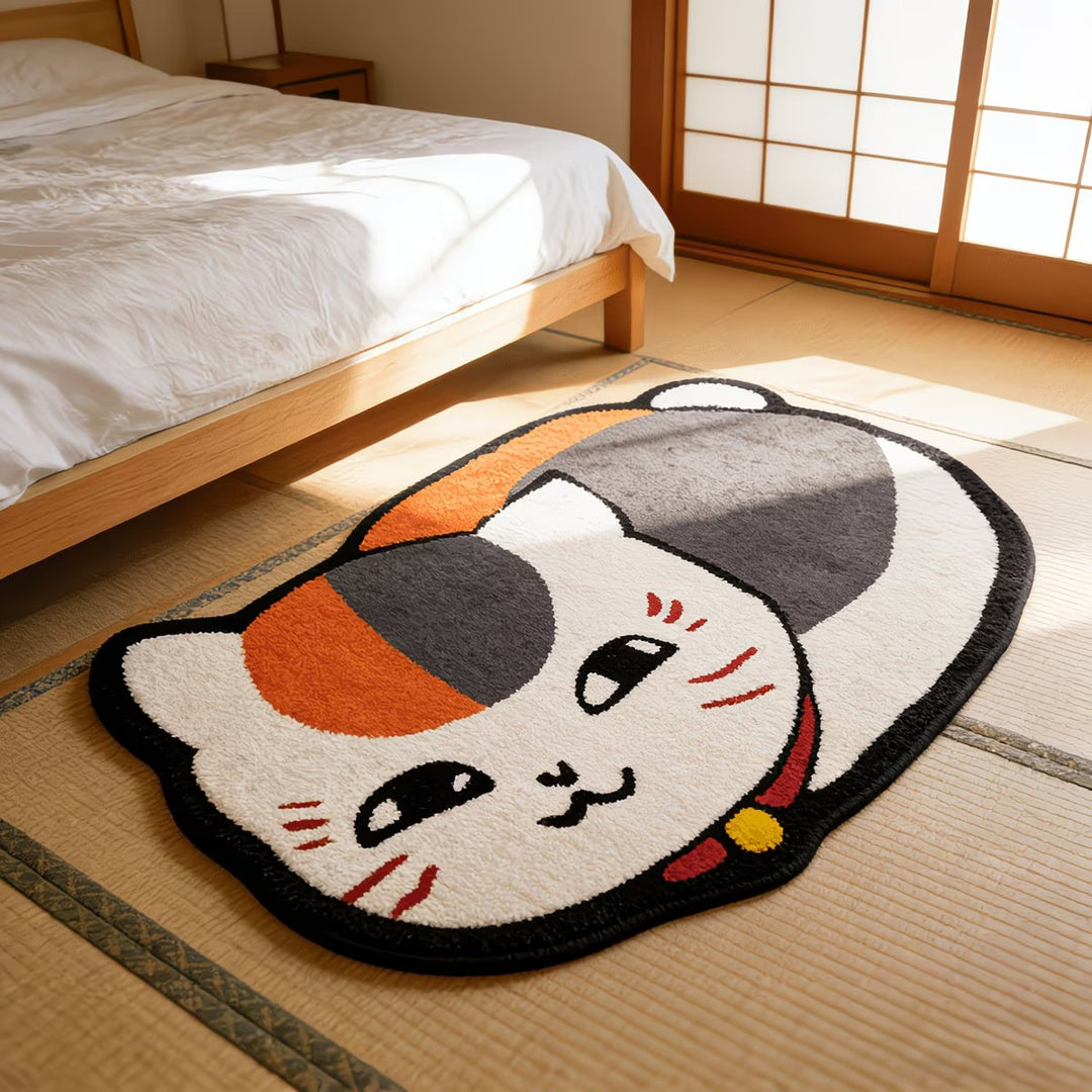 Cat-shaped Plush Rug