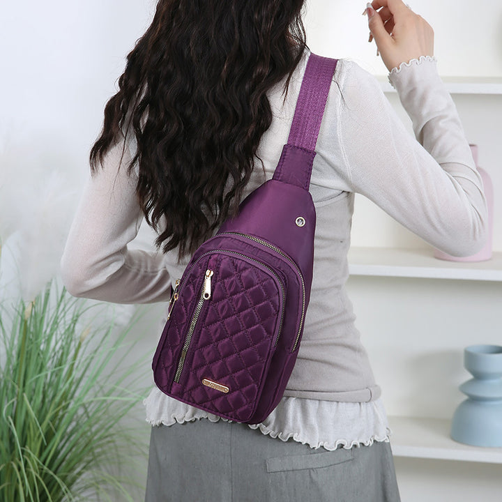 Quilted One-Shoulder Sling Bag Bowlift