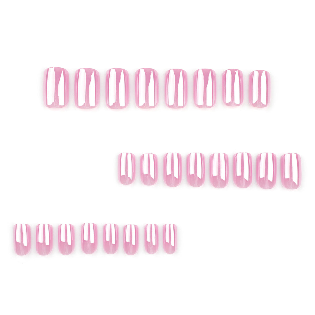 Artistic Nail Extensions with Shimmering Effect Bowlift