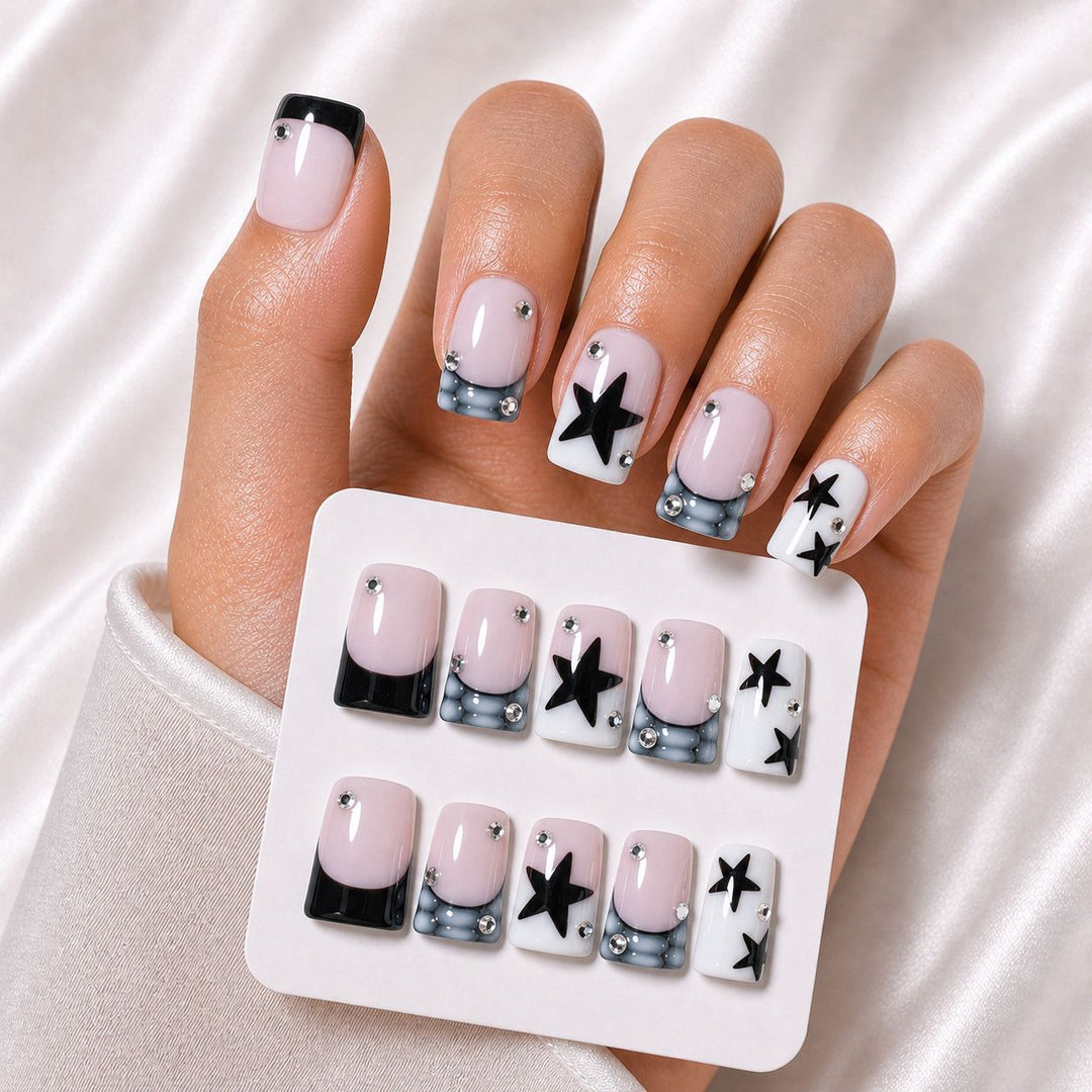 Glamorous Nail Art Press-On Set Bowlift