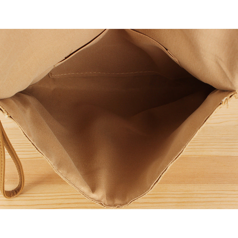 Handbag in Elegant Woven Design Bowlift