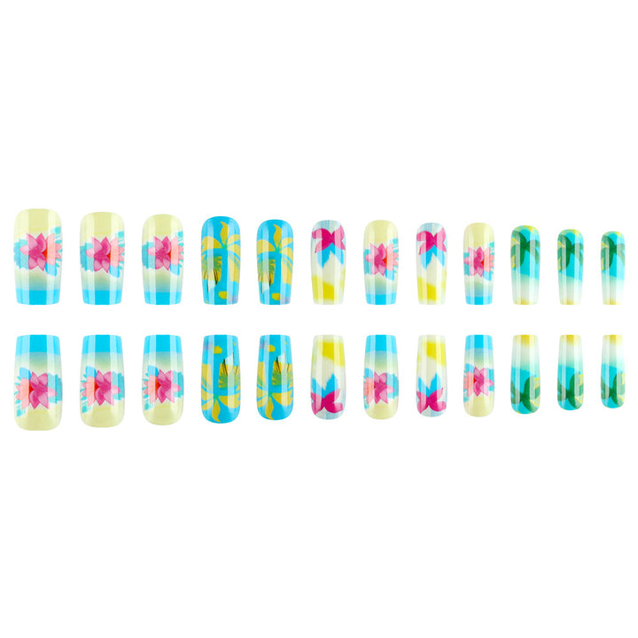 Artistic Tropical Paradise Nail Art Bowlift
