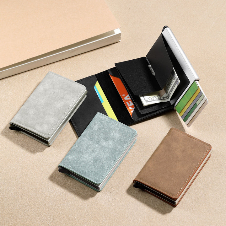 Premium Leather Business Card Holder Bowlift