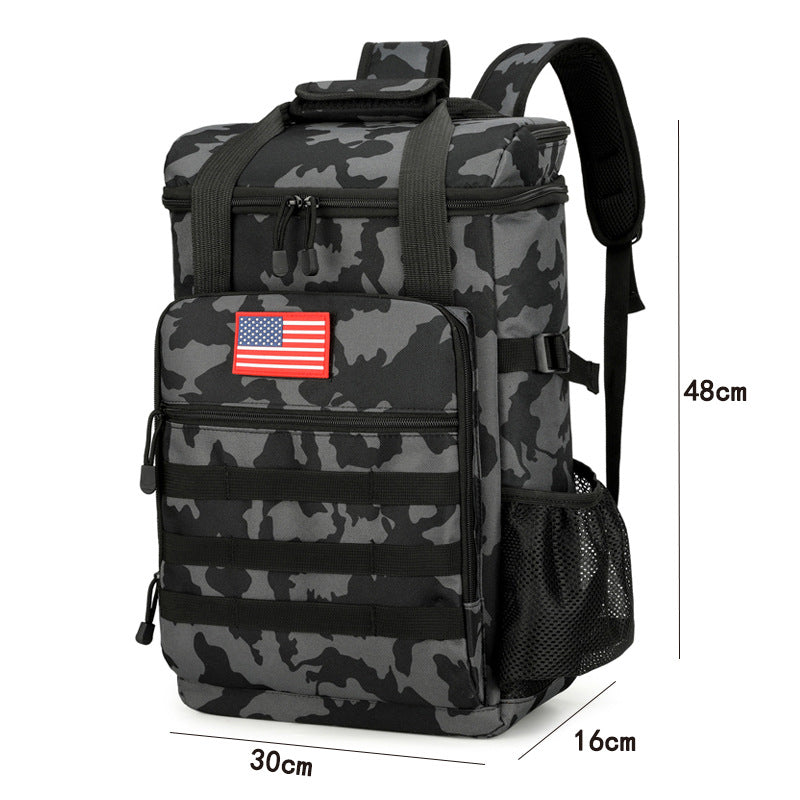 Unisex nan tactical cooling backpack with insulated main compartment, MOLLE front pocket and padded shoulder straps Bowlift