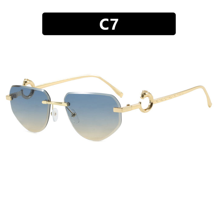 Women's trendy chic sunglasses in modern design with delicate metal frame Bowlift