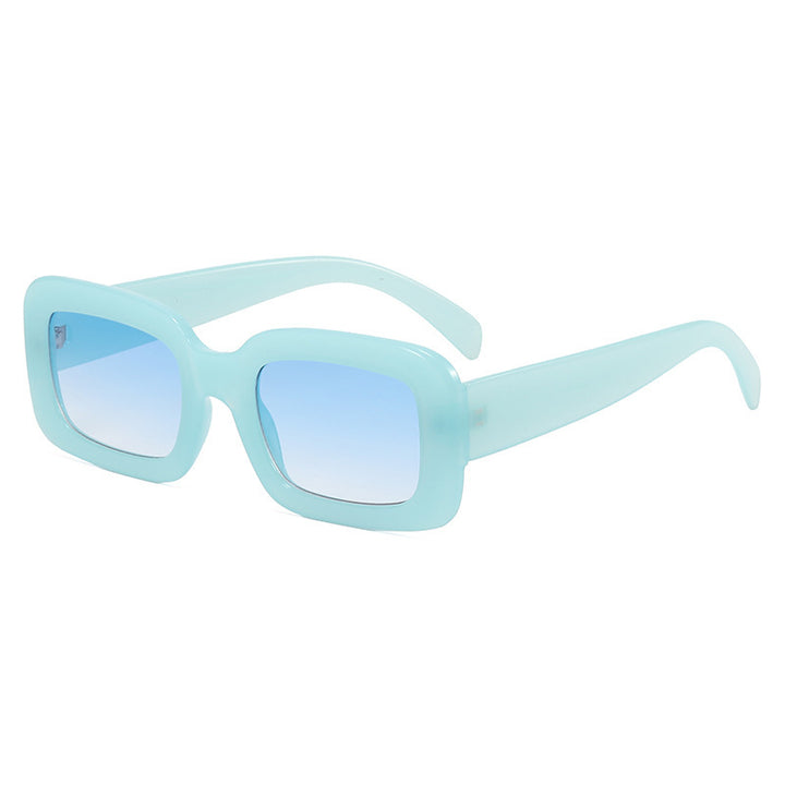 Retro Chunky Rectangular Acetate Sunglasses with Polarized Full UV Protection Bowlift