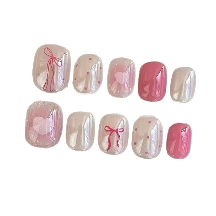Romantic Heart-Themed Nail Art Set Bowlift