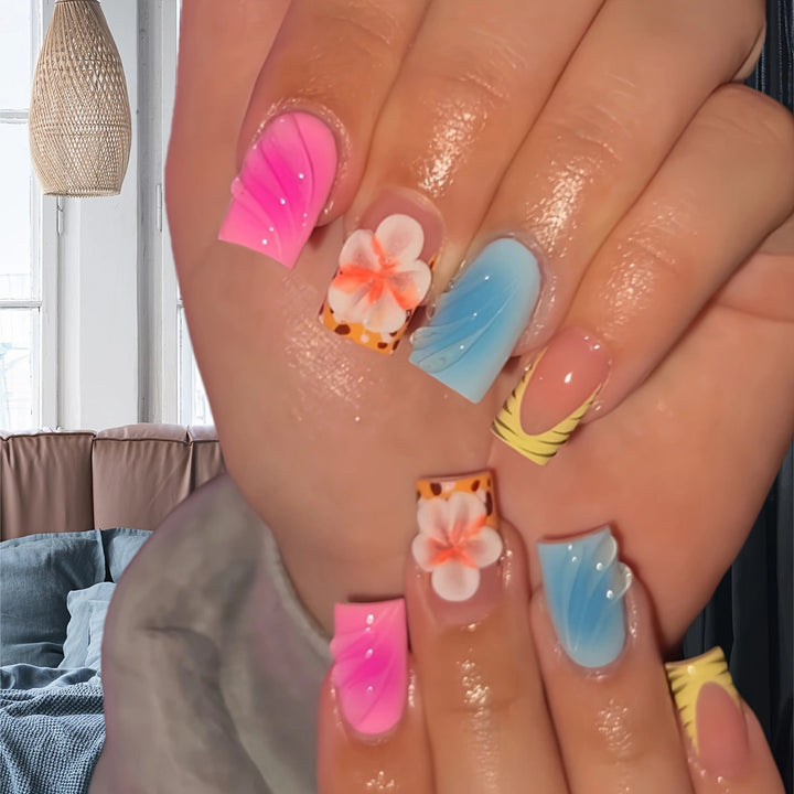 Artistic Acrylic Nail Art Design Bowlift