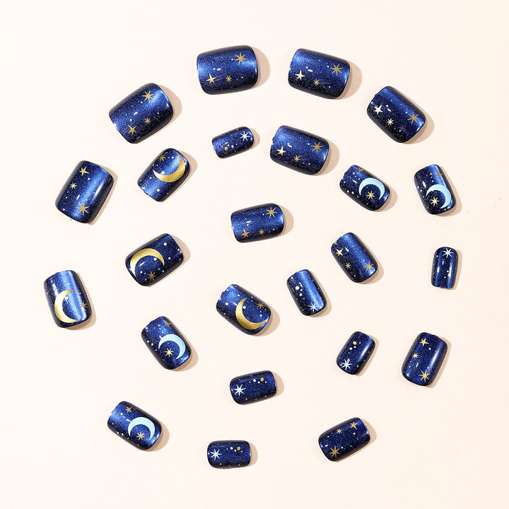 Celestial Night Sky Nail Art Extensions Bowlift