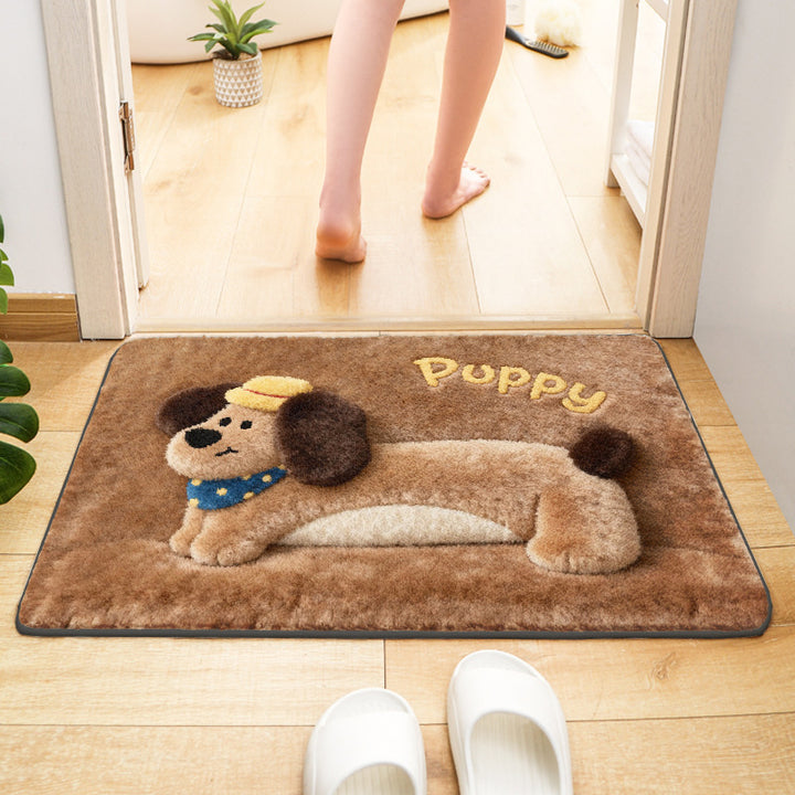 Cute Dog-Themed Indoor Mat